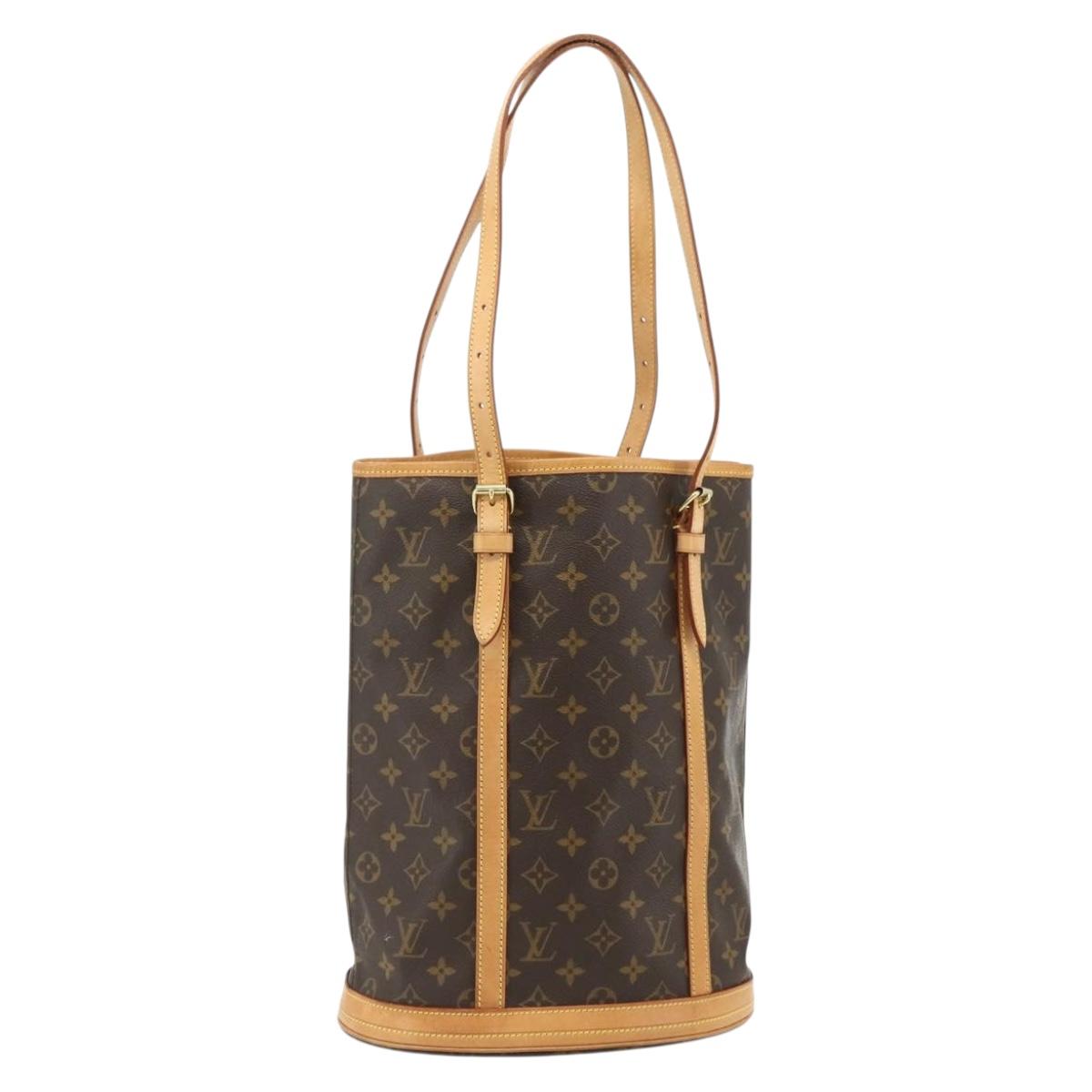 LOUIS VUITTON Monogram Bucket GM Shoulder Bag M42236 LV Auth ka4290
