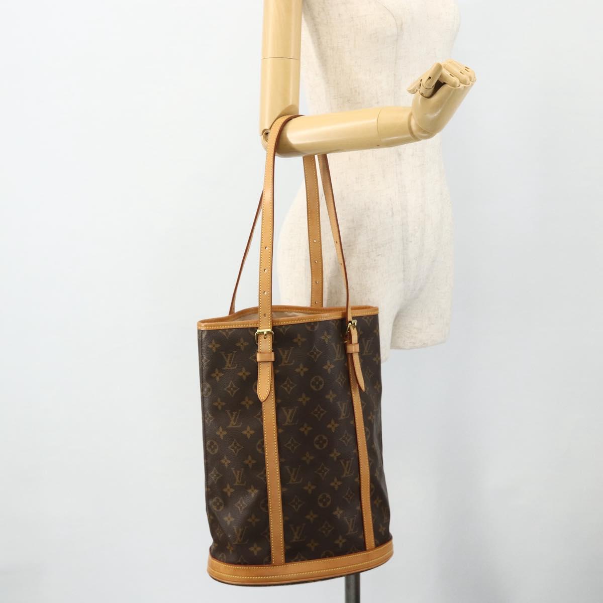 LOUIS VUITTON Monogram Bucket GM Shoulder Bag M42236 LV Auth ka4290