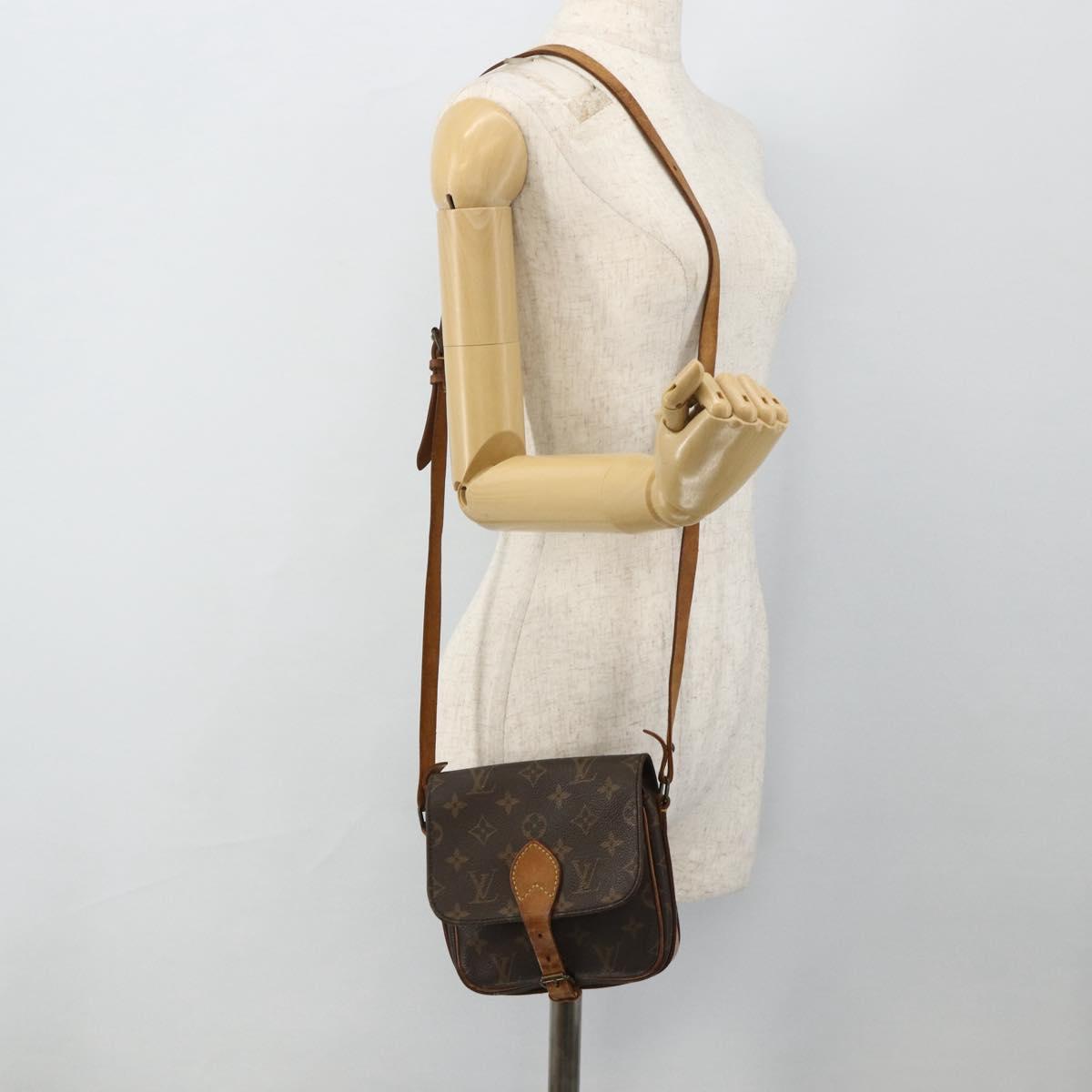 LOUIS VUITTON Monogram Cartouchiere PM Shoulder Bag M51254 LV Auth ka4293