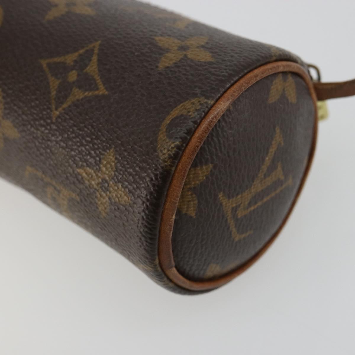 LOUIS VUITTON Monogram Papillon Pouch LV Auth ka4298