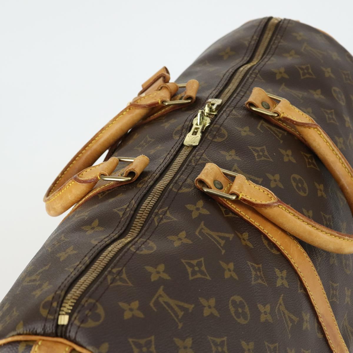 LOUIS VUITTON Monogram Keepall Bandouliere 50 Boston Bag M41416 LV Auth ka430