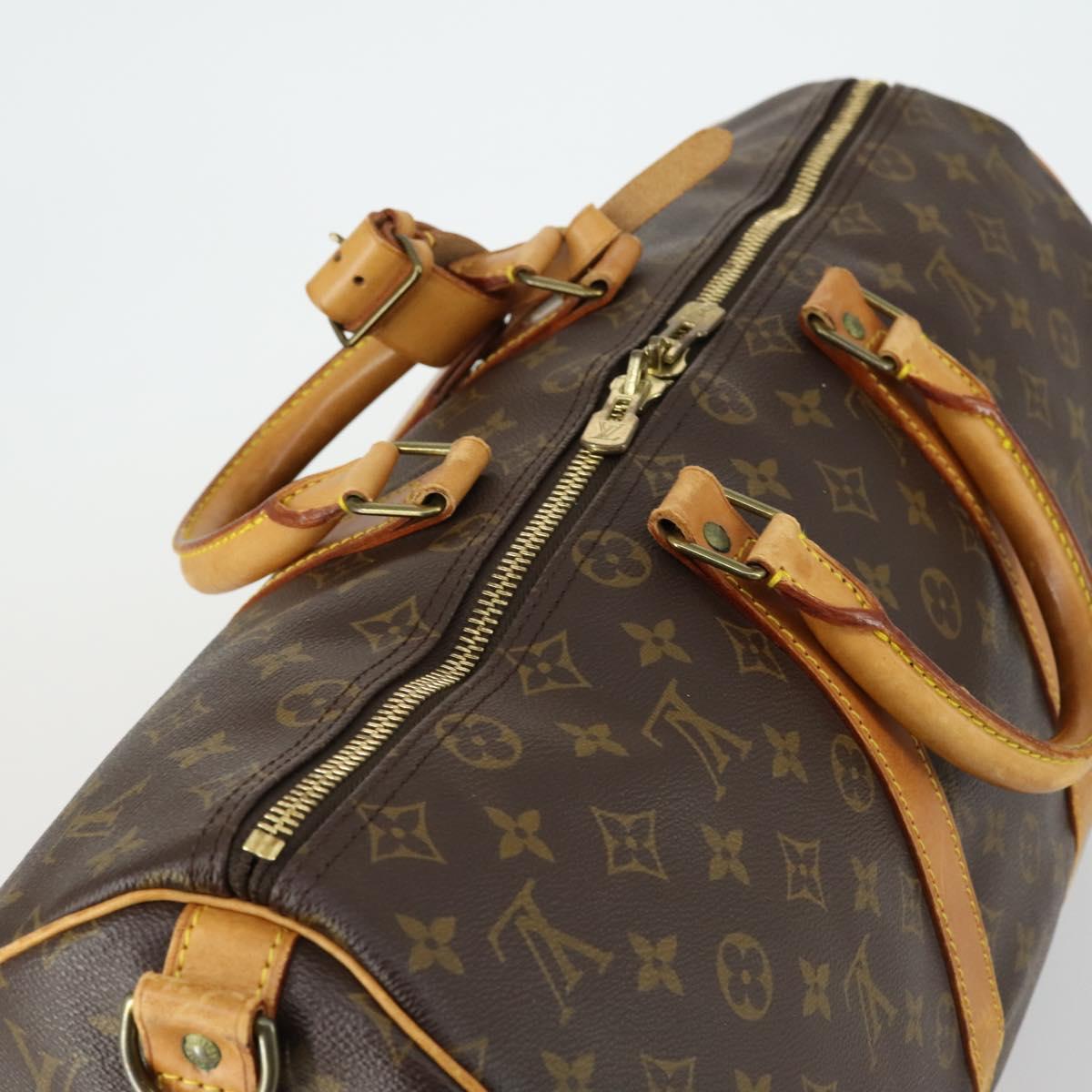 LOUIS VUITTON Monogram Keepall Bandouliere 45 Boston Bag M41418 LV Auth ka431