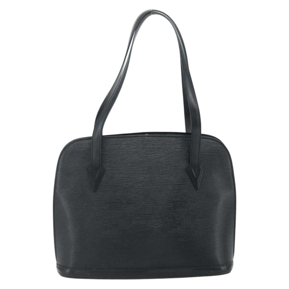 LOUIS VUITTON Epi Lussac Shoulder Bag Black M52282 LV Auth ka4310