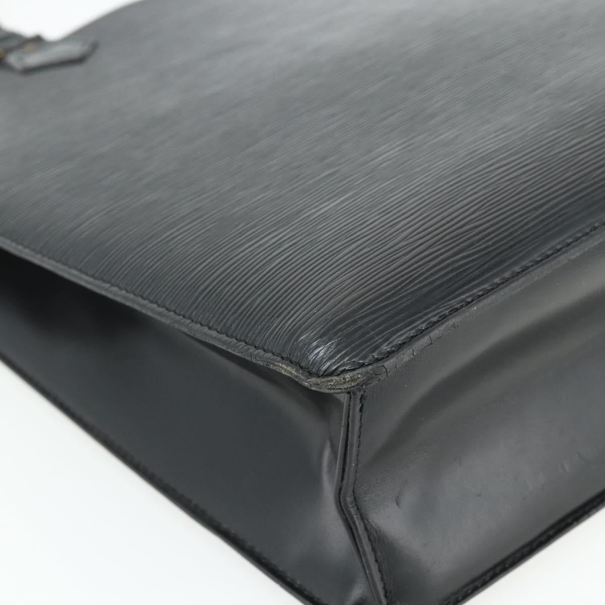 LOUIS VUITTON Epi Sac Plat Hand Bag Black M59082 LV Auth ka4319
