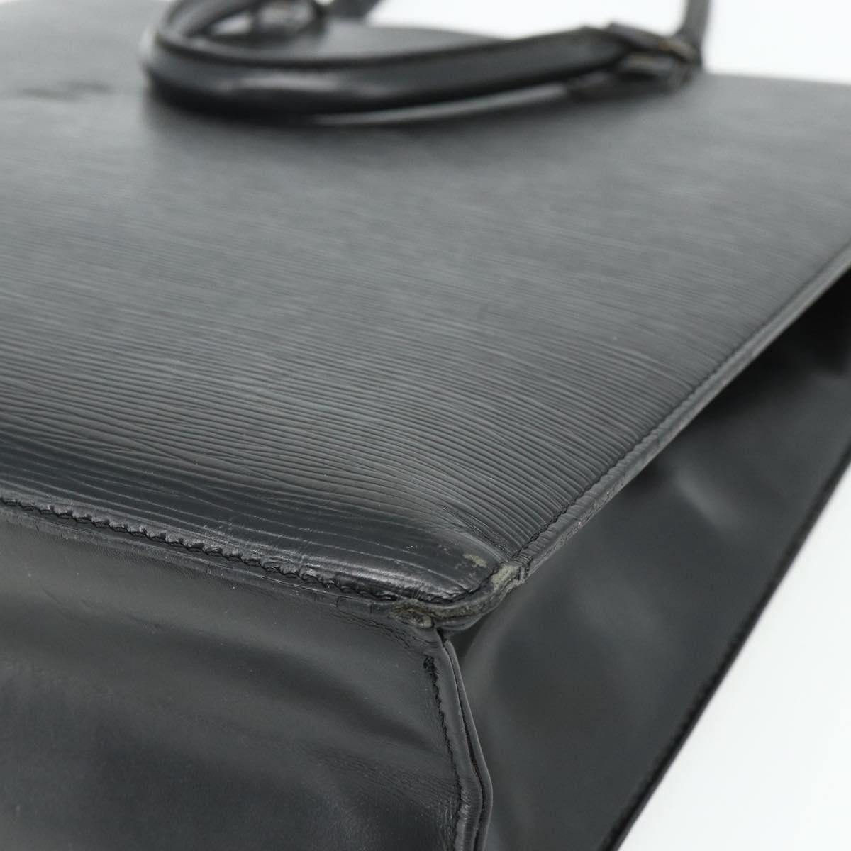 LOUIS VUITTON Epi Sac Plat Hand Bag Black M59082 LV Auth ka4319