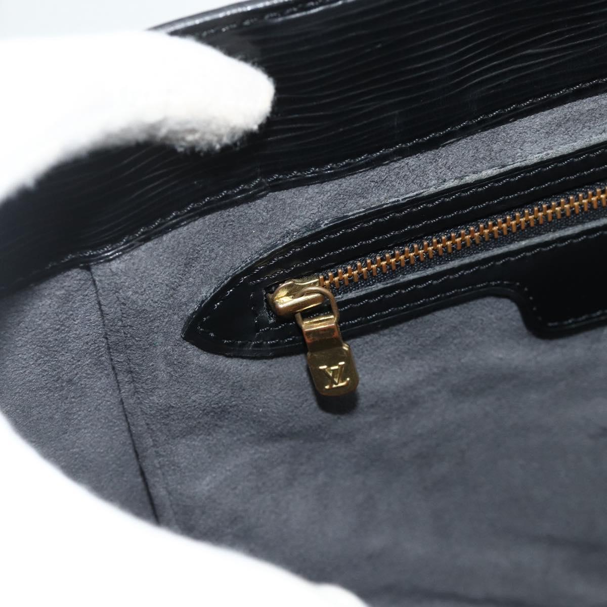 LOUIS VUITTON Epi Sac Plat Hand Bag Black M59082 LV Auth ka4319