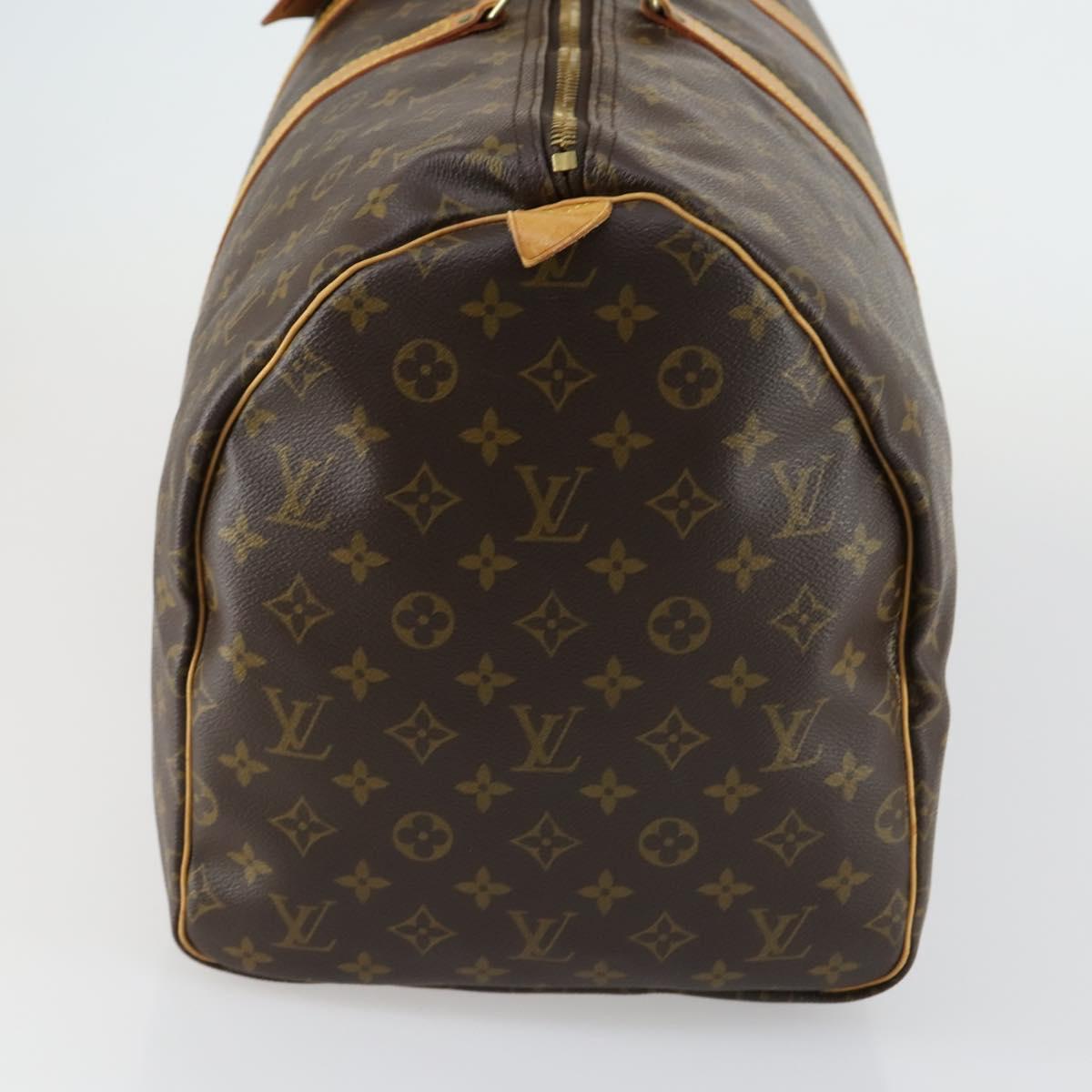LOUIS VUITTON Monogram Keepall 55 Boston Bag M41424 LV Auth ka432