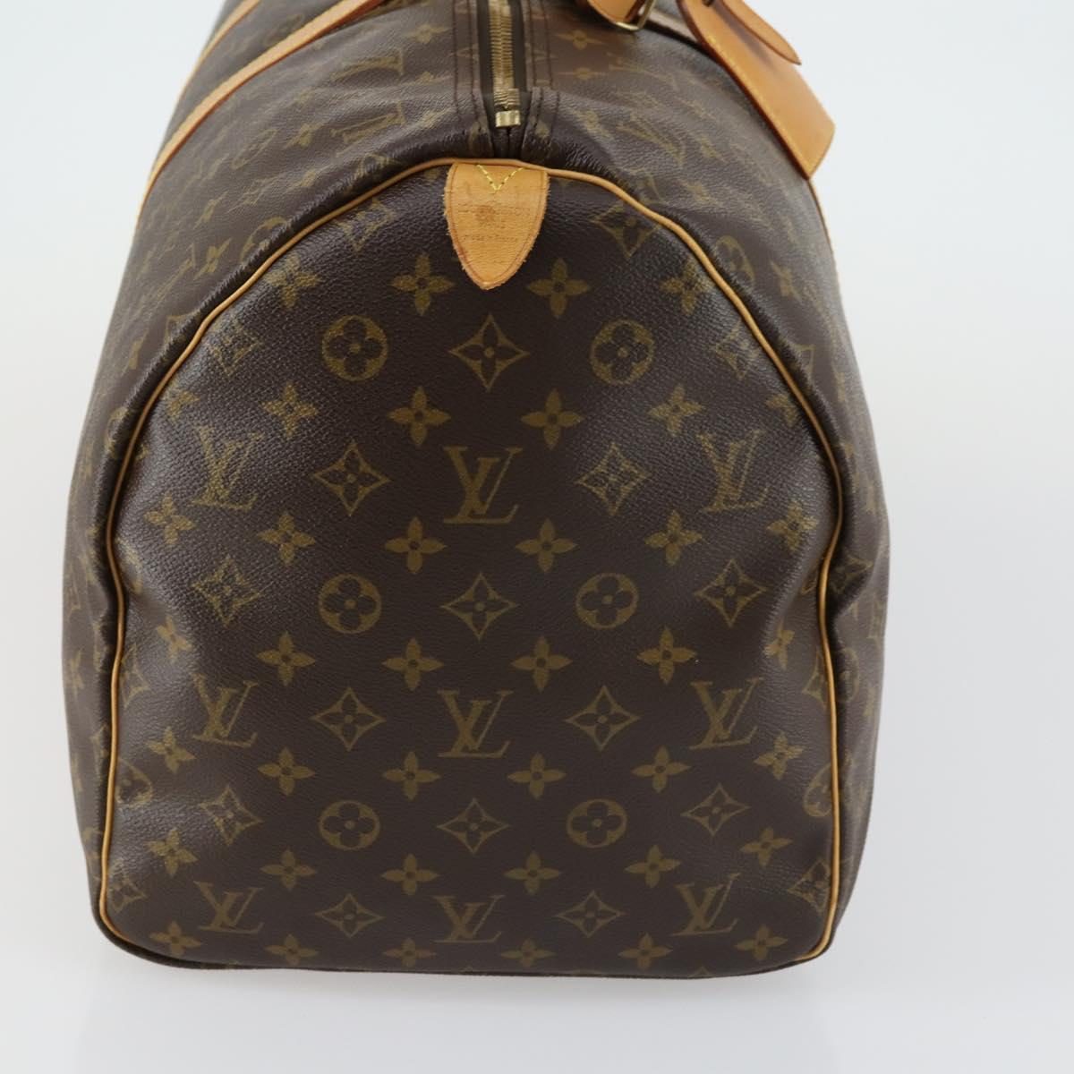 LOUIS VUITTON Monogram Keepall 55 Boston Bag M41424 LV Auth ka432