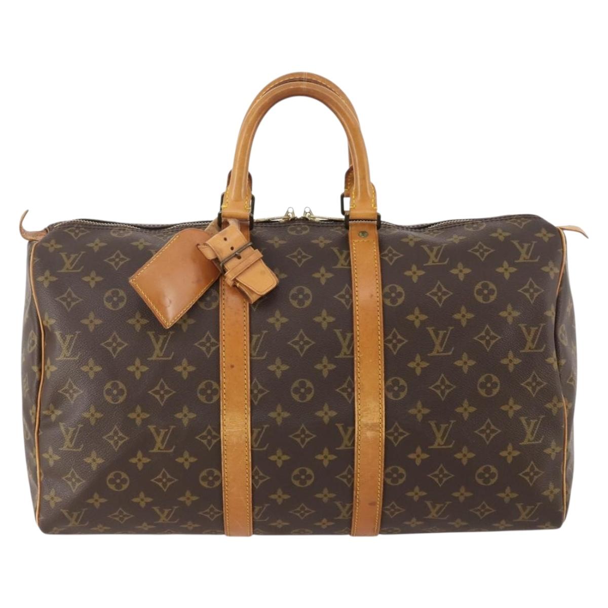 LOUIS VUITTON Monogram Keepall 45 Boston Bag M41428 LV Auth ka4320