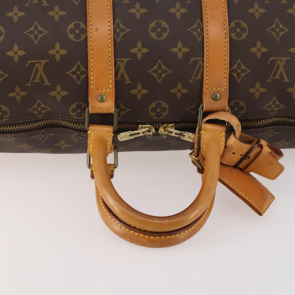LOUIS VUITTON Monogram Keepall 45 Boston Bag M41428 LV Auth ka4320