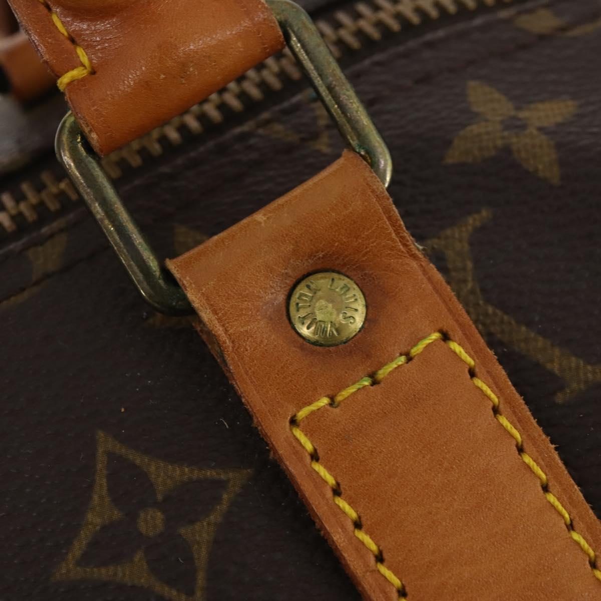 LOUIS VUITTON Monogram Keepall 55 Boston Bag M41424 LV Auth ka4321