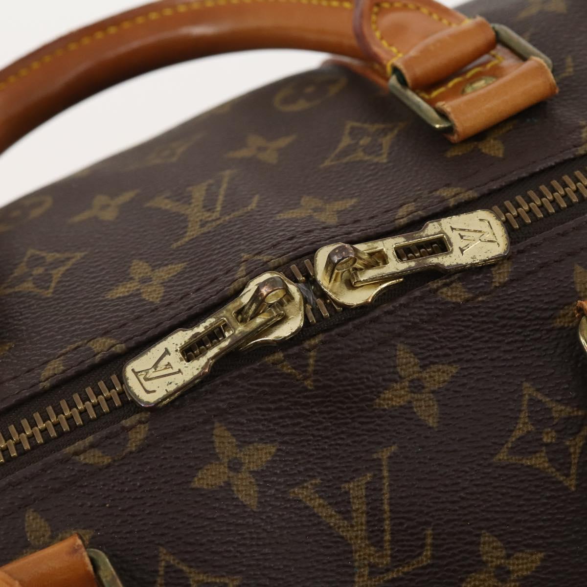 LOUIS VUITTON Monogram Keepall 55 Boston Bag M41424 LV Auth ka4321