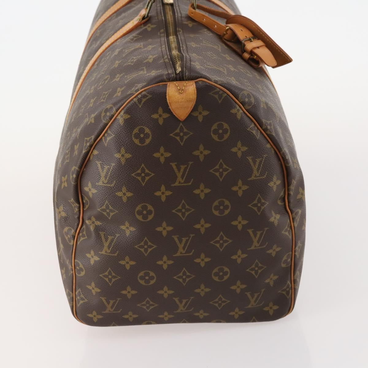LOUIS VUITTON Monogram Keepall 55 Boston Bag M41424 LV Auth ka4321