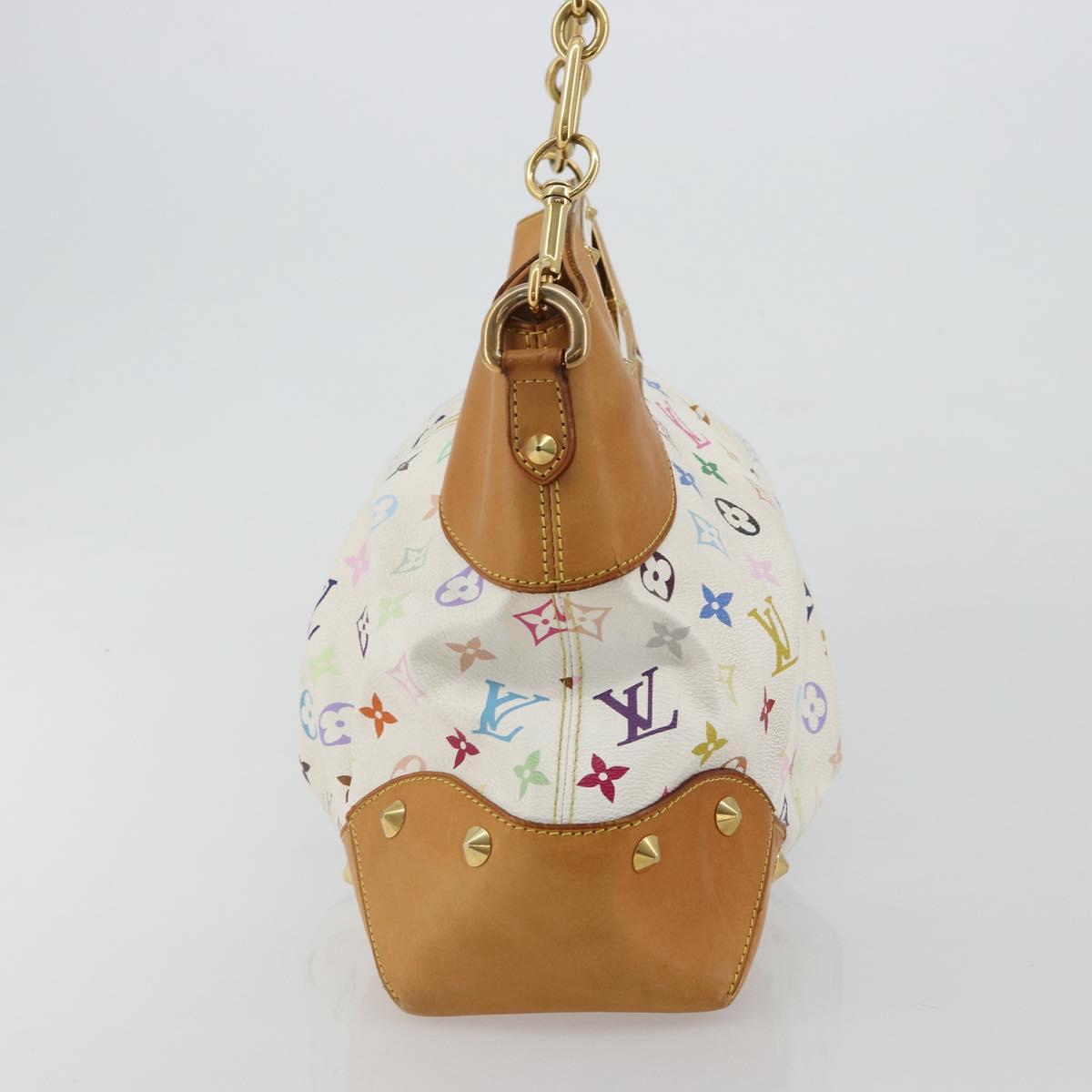 LOUIS VUITTON Monogram Multicolor Judy GM Shoulder Bag White M40253 Auth ka4325V