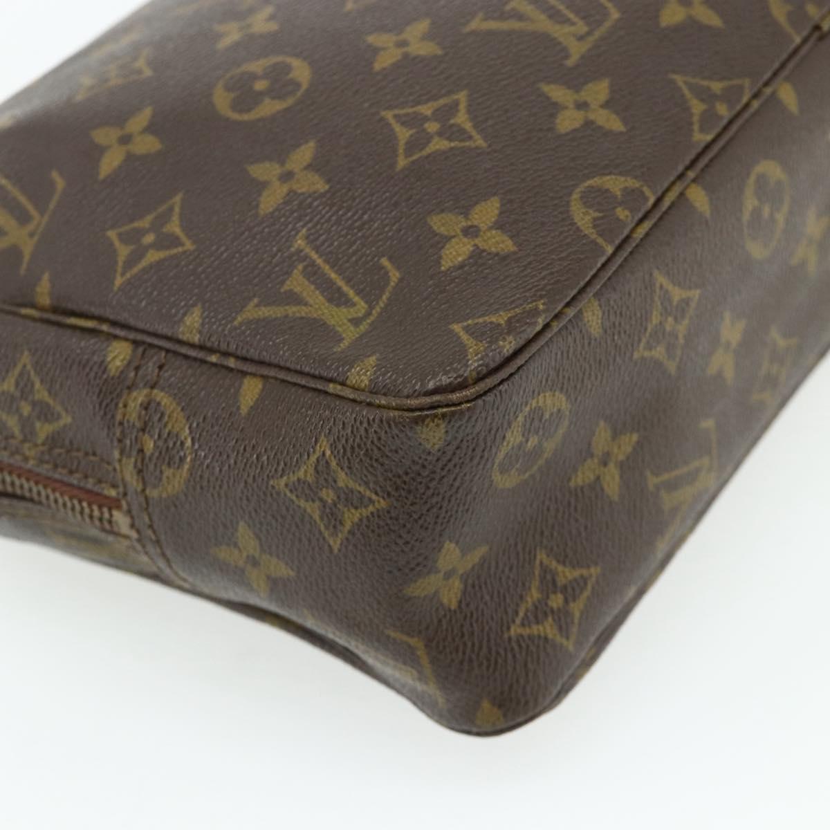 LOUIS VUITTON Monogram Trousse Toilette 28 Clutch Bag M47522 LV Auth ka4332