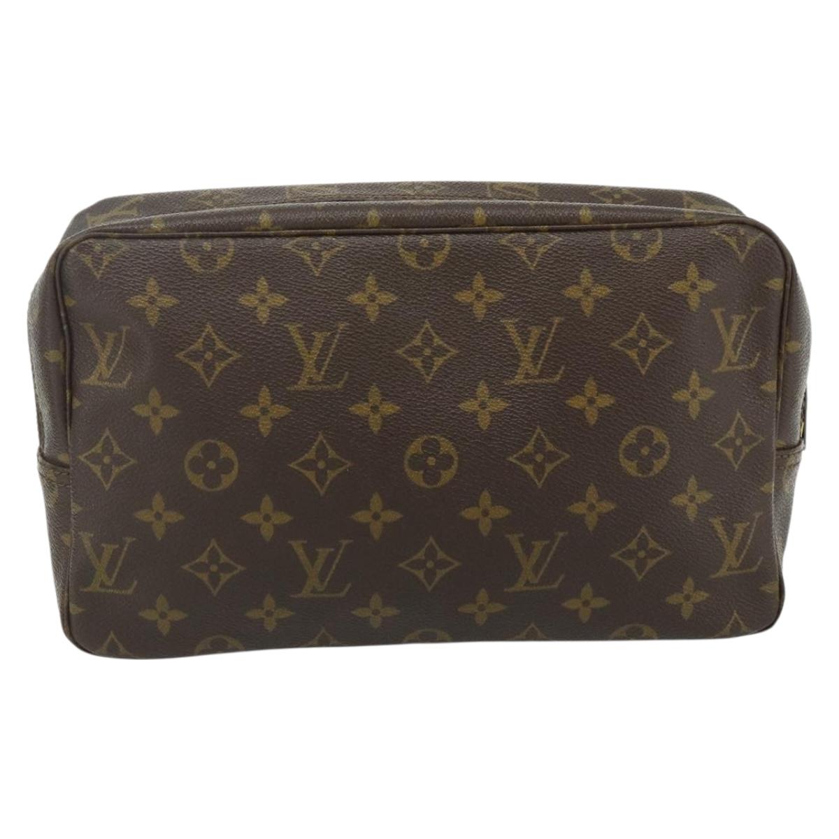 LOUIS VUITTON Monogram Trousse Toilette 28 Clutch Bag M47522 LV Auth ka4332