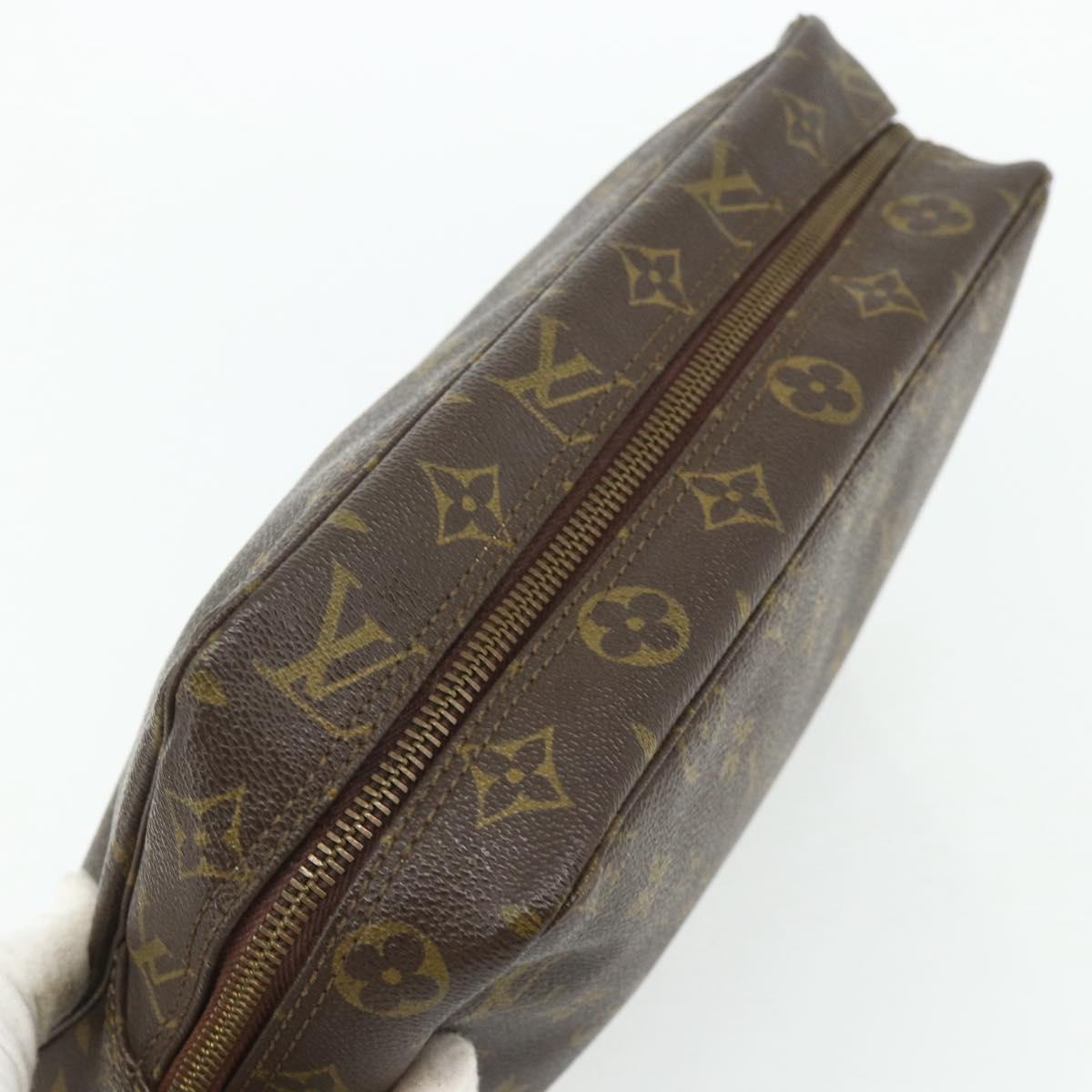 LOUIS VUITTON Monogram Trousse Toilette 28 Clutch Bag M47522 LV Auth ka4332