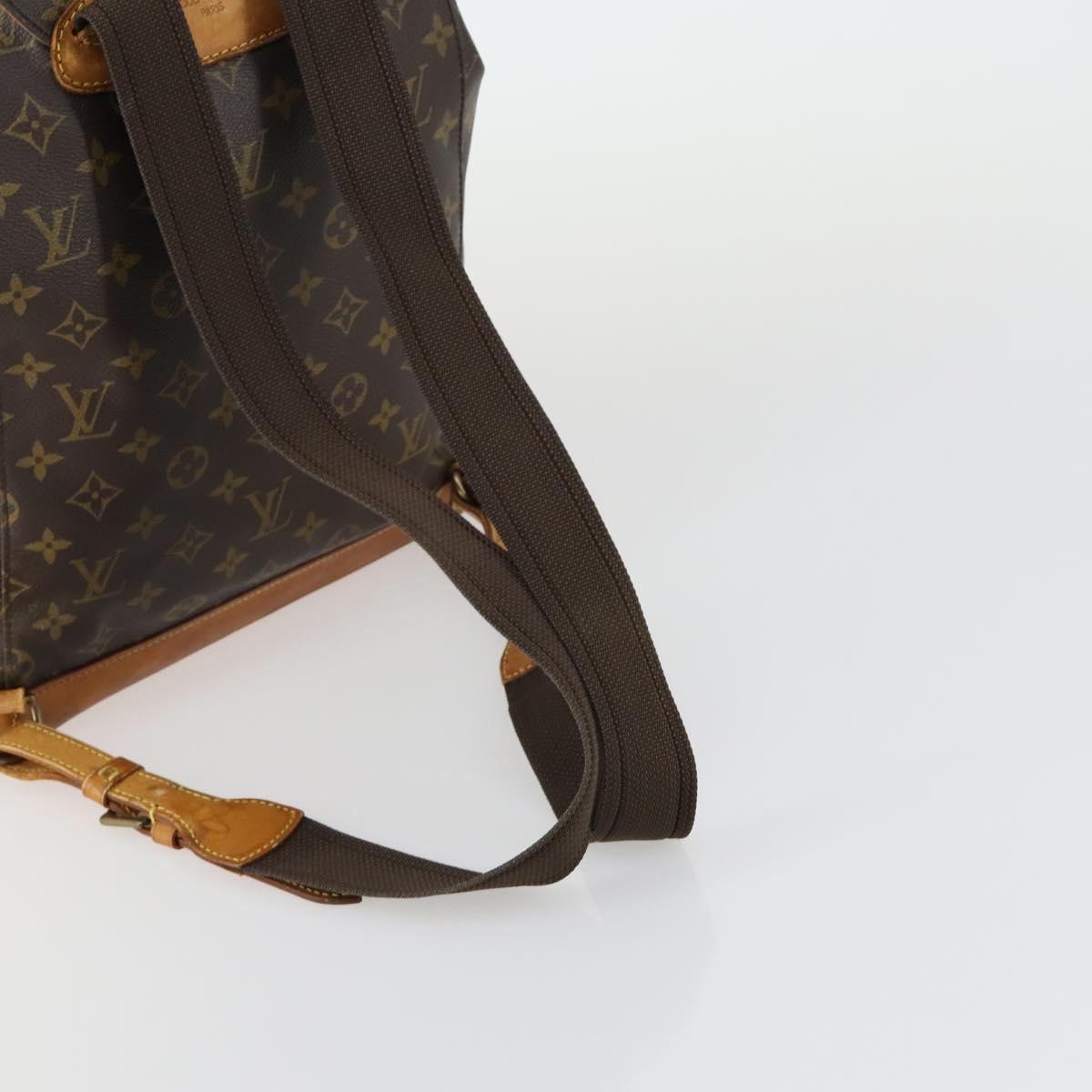 LOUIS VUITTON Monogram Montsouris GM Backpack M51135 LV Auth ka434