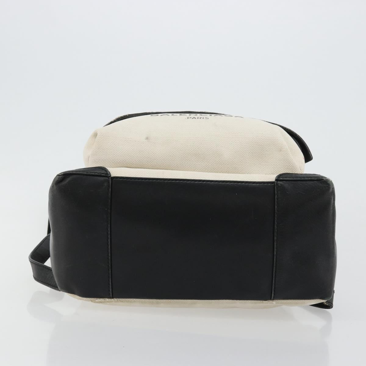 BALENCIAGA Backpack Canvas Black Silver white 409010 Auth ka4340