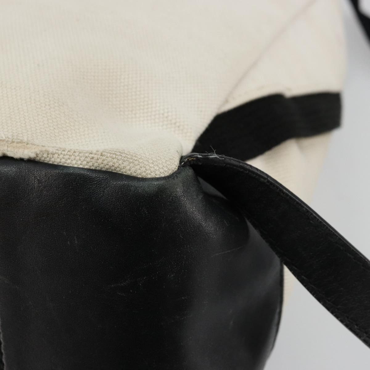 BALENCIAGA Backpack Canvas Black Silver white 409010 Auth ka4340