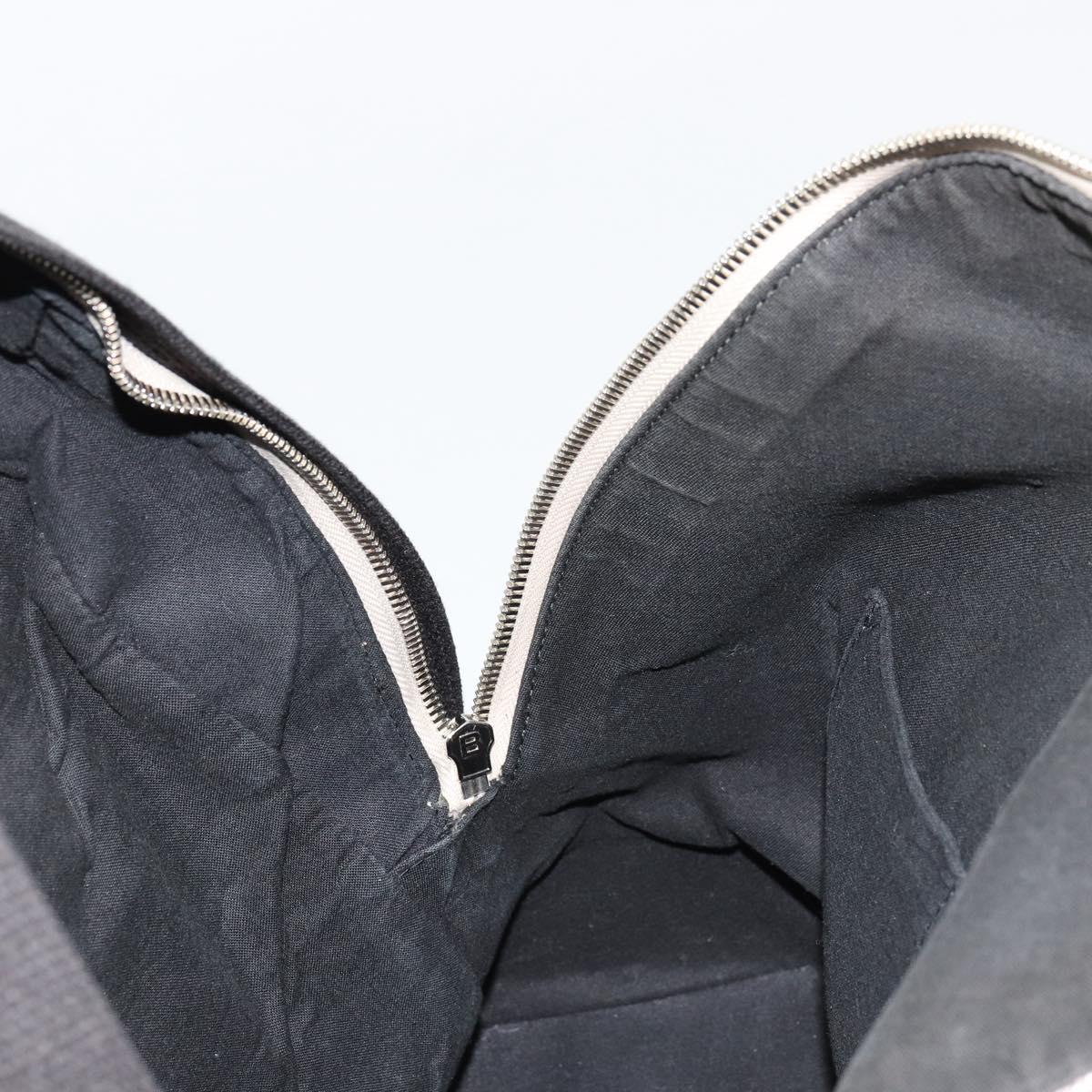 BALENCIAGA Backpack Canvas Black Silver white 409010 Auth ka4340