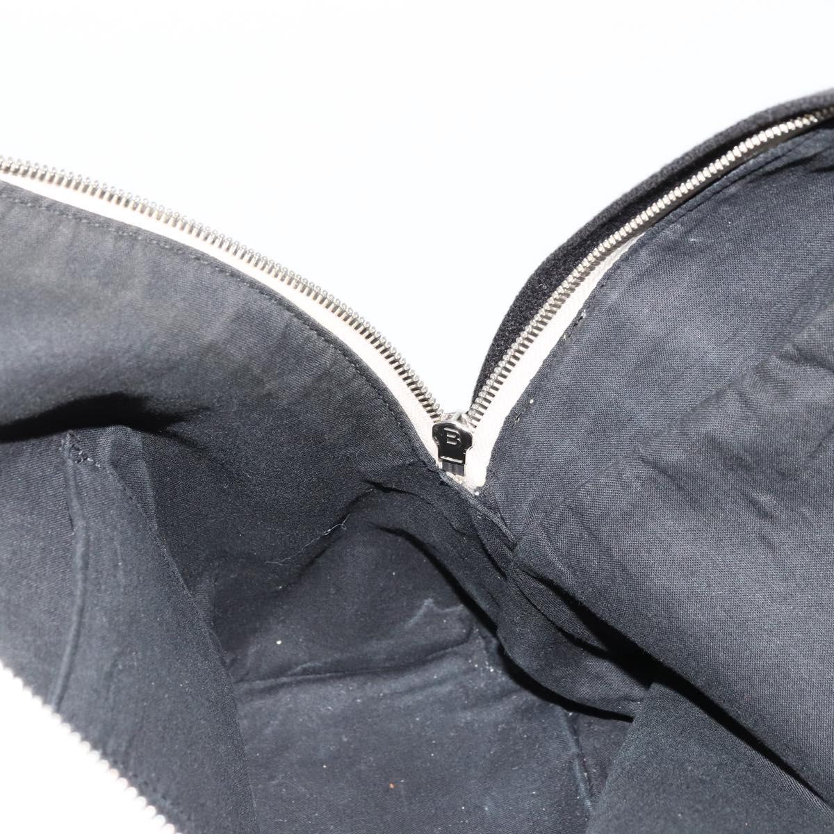 BALENCIAGA Backpack Canvas Black Silver white 409010 Auth ka4340