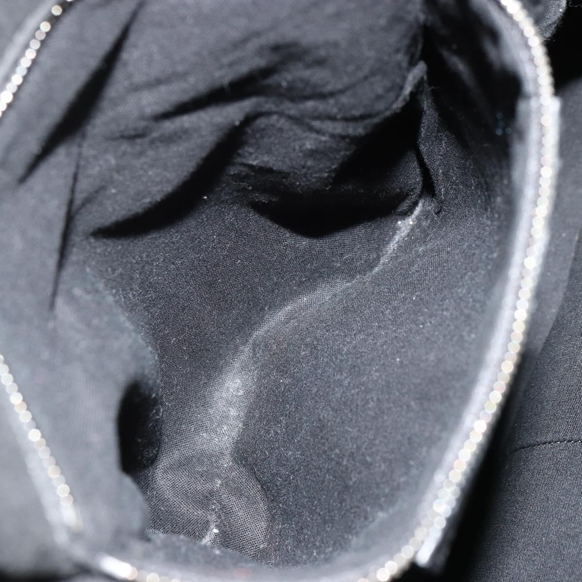 BALENCIAGA Backpack Canvas Black Silver white 409010 Auth ka4340