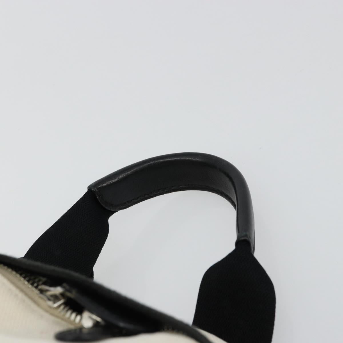 BALENCIAGA Backpack Canvas Black Silver white 409010 Auth ka4340