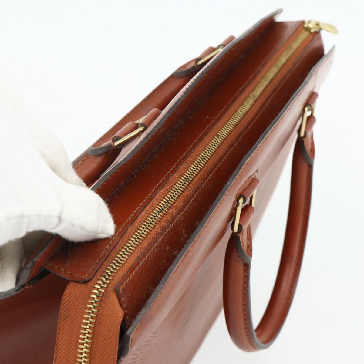 LOUIS VUITTON Epi Riviera Hand Bag Brown M48183 LV Auth ka4343