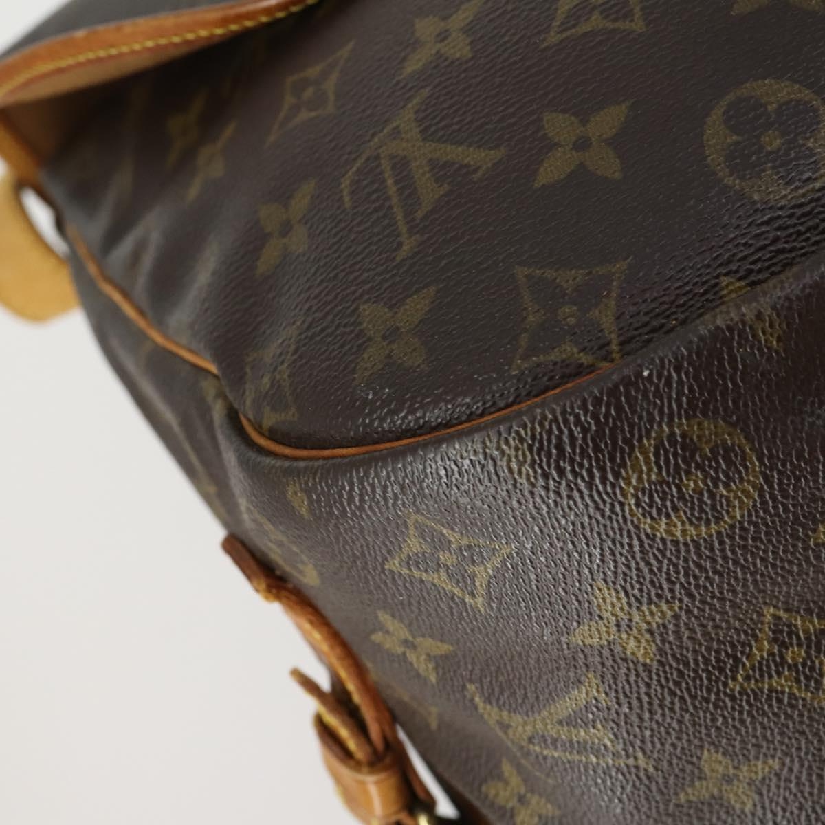 LOUIS VUITTON Monogram Saumur 35 Shoulder Bag M42254 LV Auth ka435