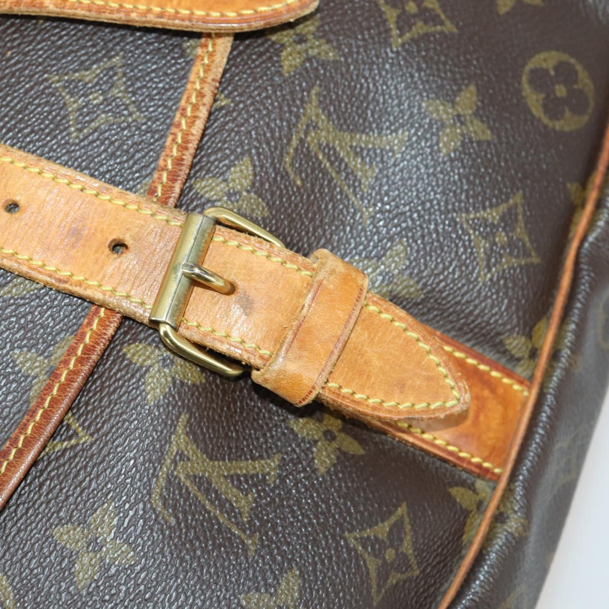 LOUIS VUITTON Monogram Saumur 35 Shoulder Bag M42254 LV Auth ka435