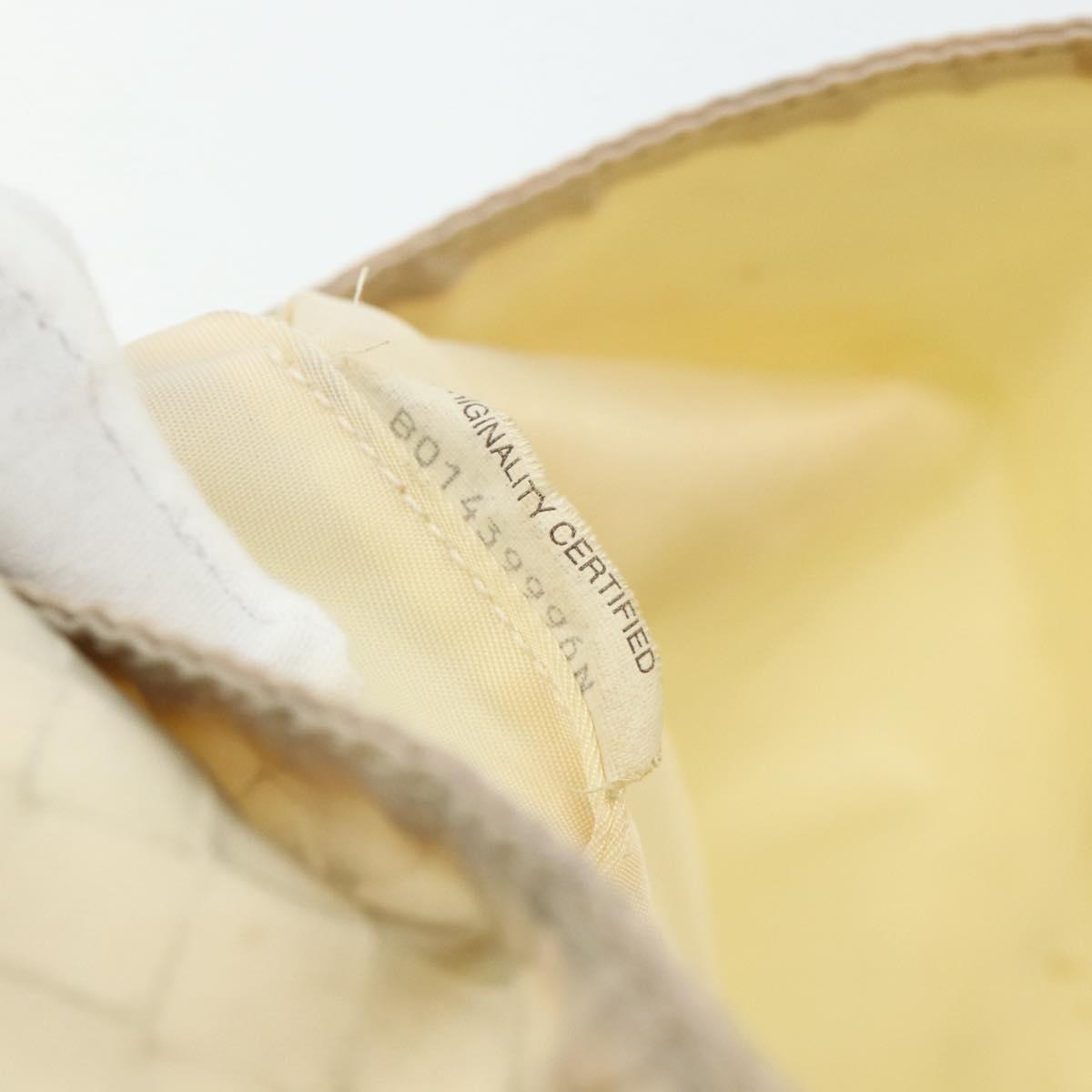 BOTTEGA VENETA Intretti Tote Bag Nylon Beige Auth ka4351