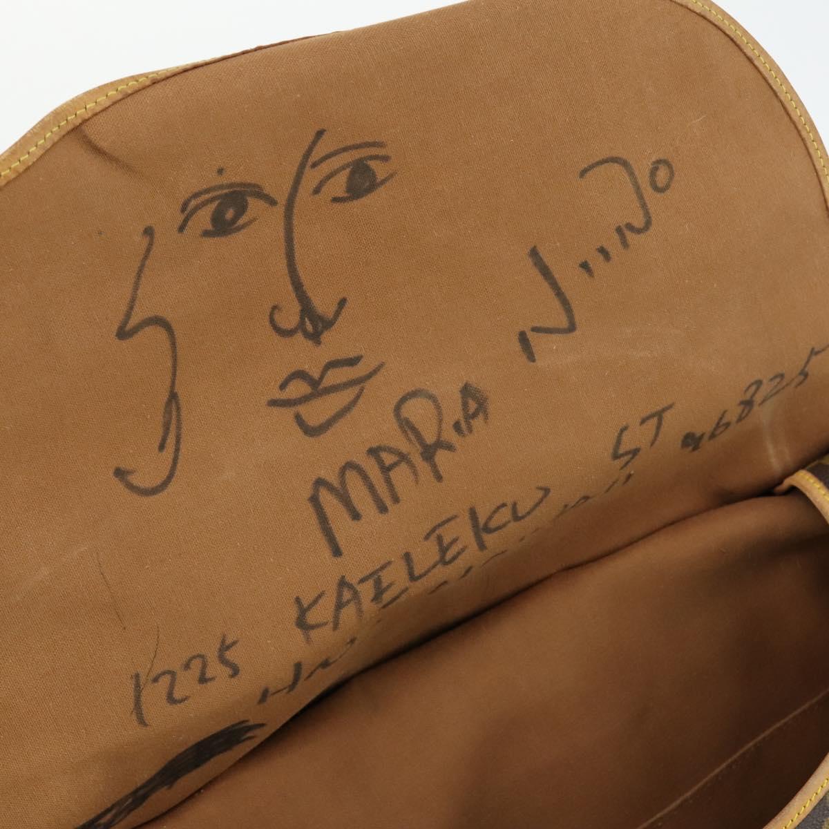 LOUIS VUITTON Monogram Saumur 43 Shoulder Bag M42252 LV Auth ka436