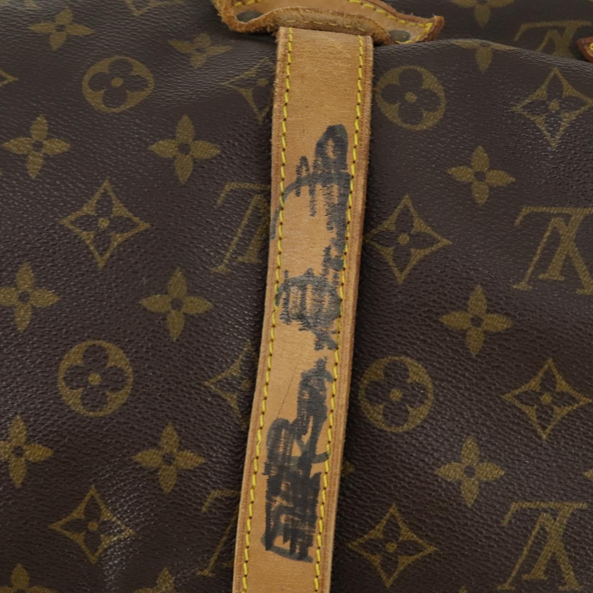 LOUIS VUITTON Monogram Saumur 43 Shoulder Bag M42252 LV Auth ka436