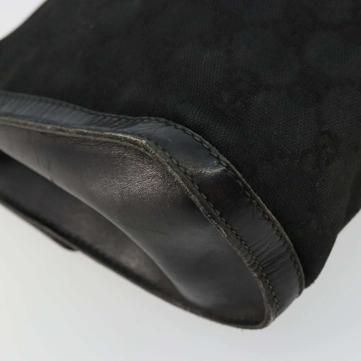 GUCCI GG Canvas Web Sherry Line Bag Black Red Green 37 04 3657 Auth ka4360