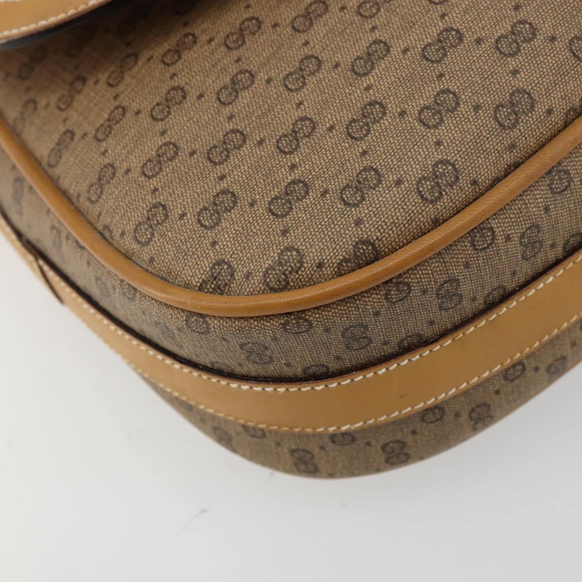 GUCCI Micro GG Supreme Shoulder Bag PVC Beige Gold 001 261 4425 Auth ka4363
