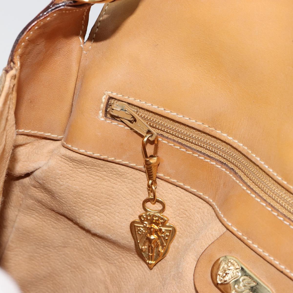 GUCCI Micro GG Supreme Shoulder Bag PVC Beige Gold 001 261 4425 Auth ka4363