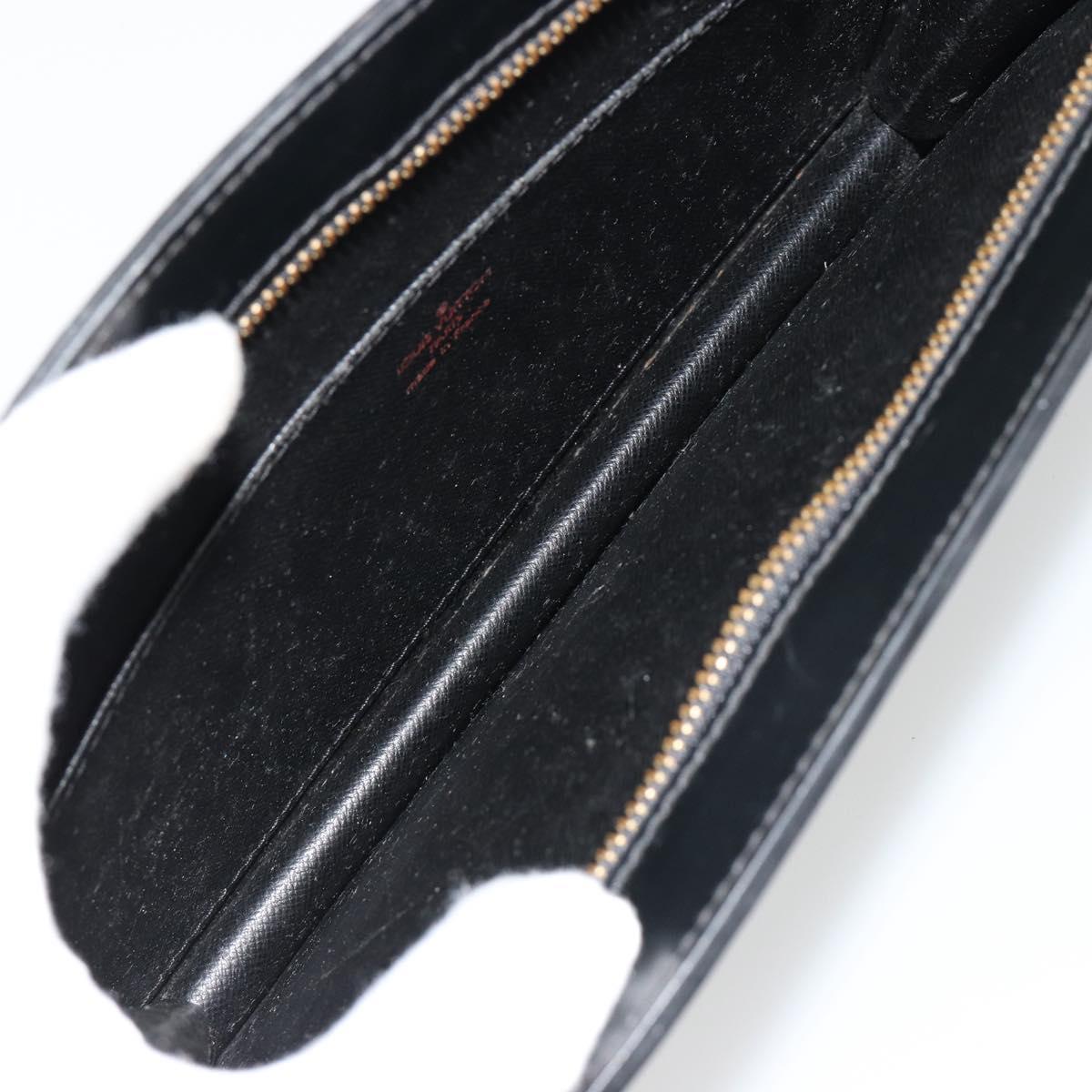 LOUIS VUITTON Epi Pochette Homme Clutch Bag Black M52522 LV Auth ka4369