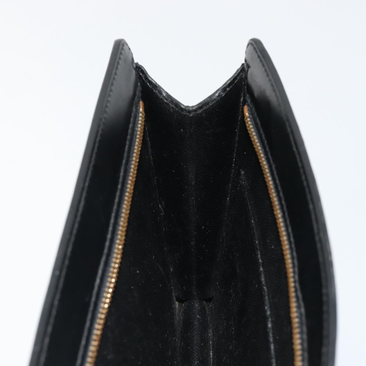 LOUIS VUITTON Epi Pochette Homme Clutch Bag Black M52522 LV Auth ka4369