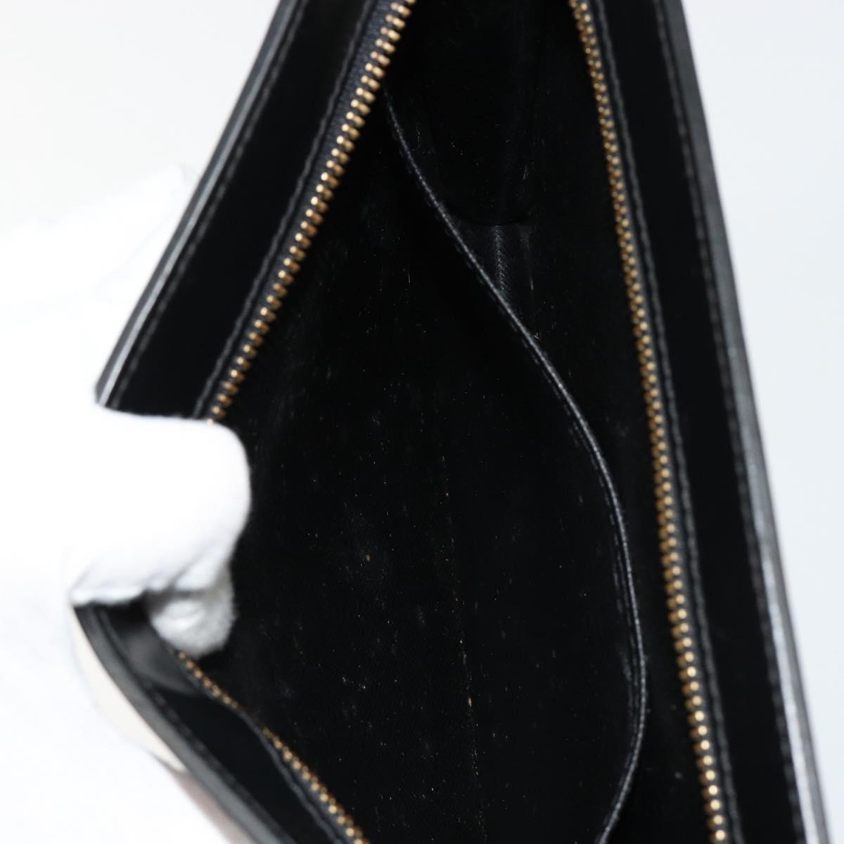 LOUIS VUITTON Epi Pochette Homme Clutch Bag Black M52522 LV Auth ka4369