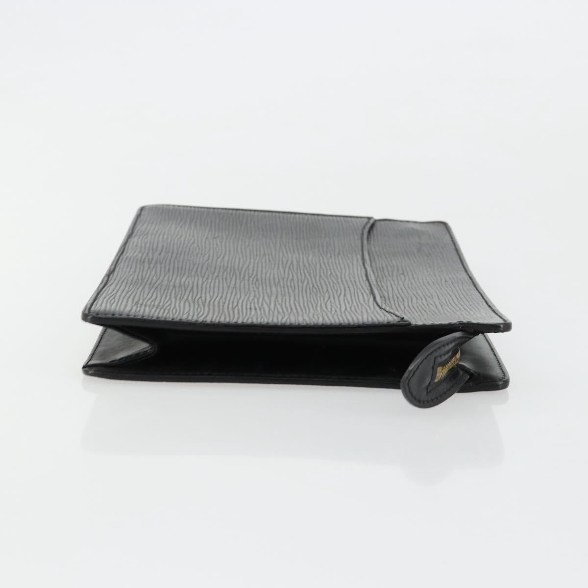 LOUIS VUITTON Epi Pochette Homme Clutch Bag Black M52522 LV Auth ka4369