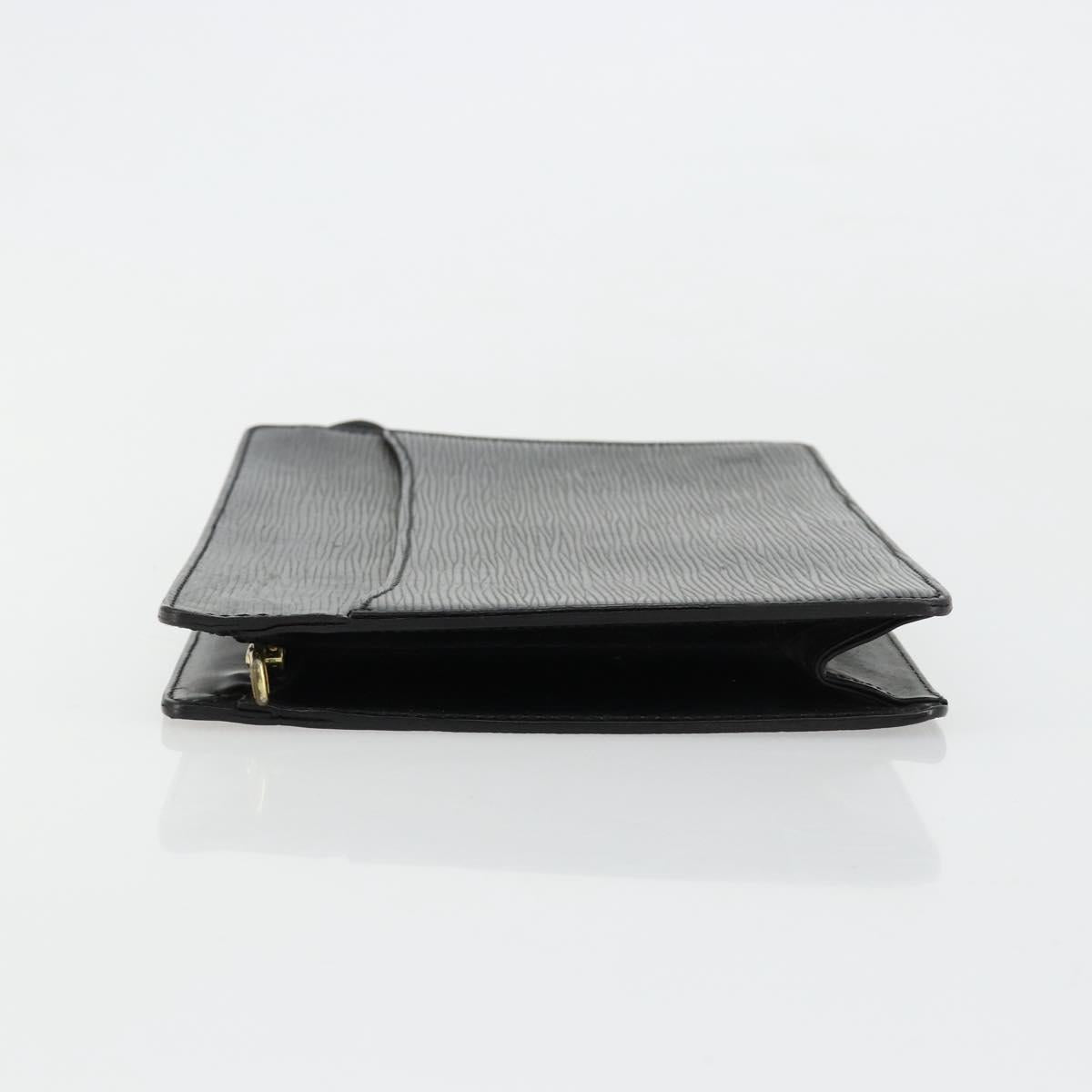 LOUIS VUITTON Epi Pochette Homme Clutch Bag Black M52522 LV Auth ka4369