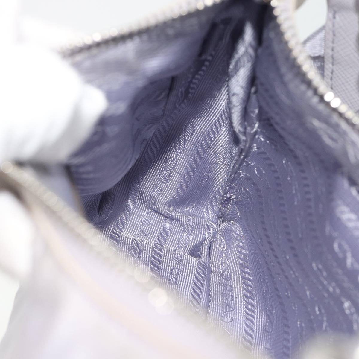 PRADA Re-Edition Shoulder Bag Nylon Purple Silver Auth ka4372A