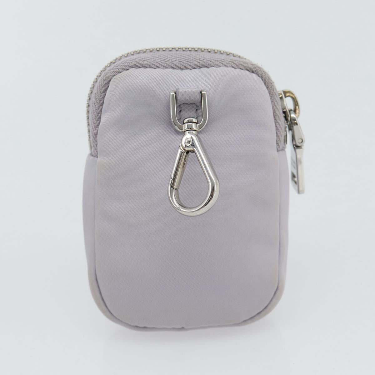 PRADA Re-Edition Shoulder Bag Nylon Purple Silver Auth ka4372A