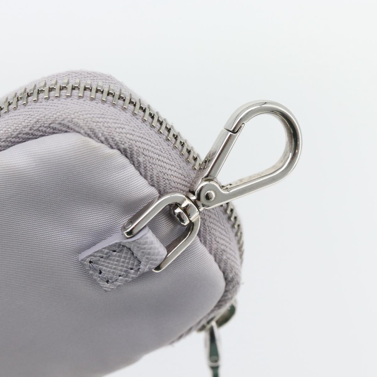 PRADA Re-Edition Shoulder Bag Nylon Purple Silver Auth ka4372A