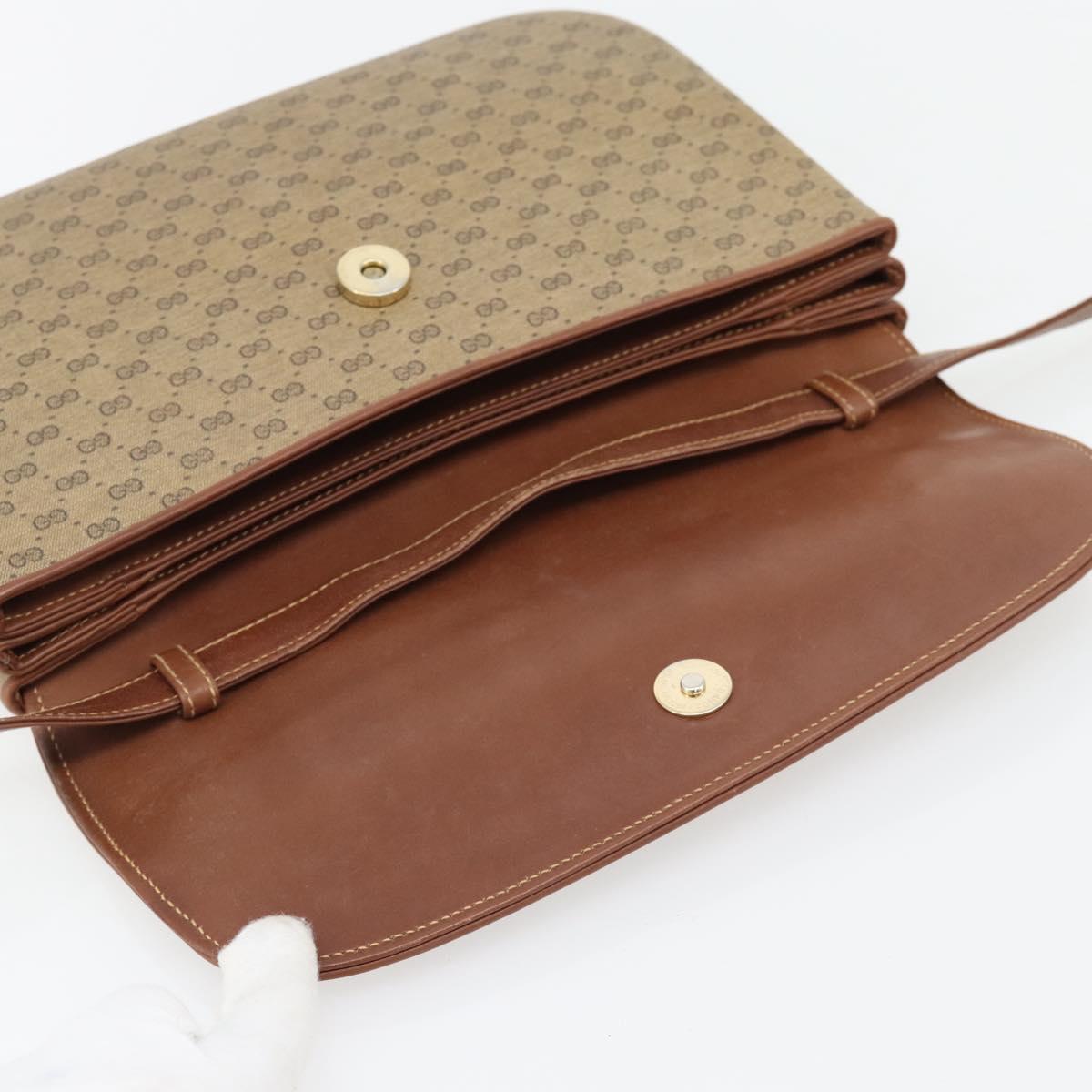 GUCCI Micro GG Supreme Shoulder Bag PVC Beige Gold 004 106 0024 Auth ka4373