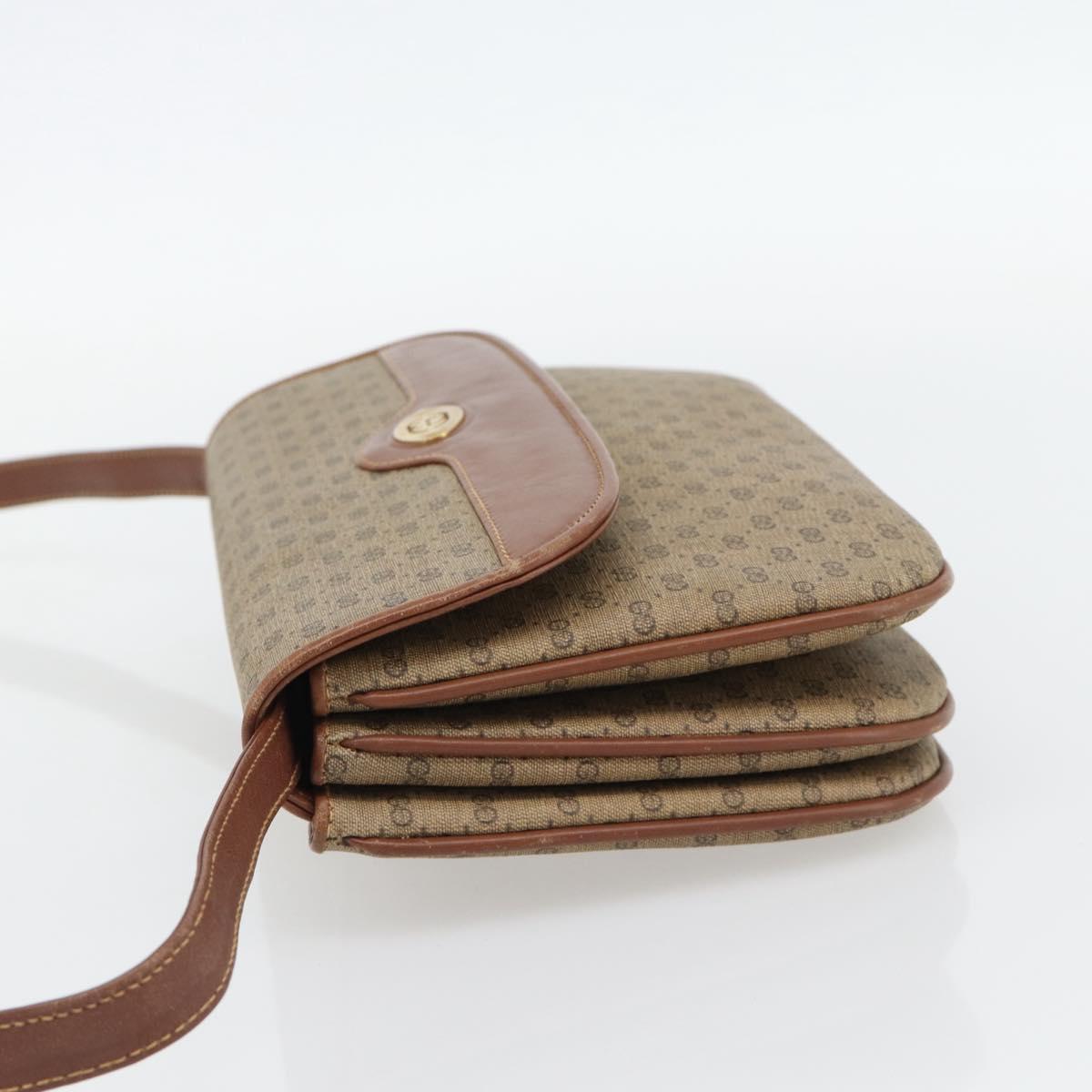 GUCCI Micro GG Supreme Shoulder Bag PVC Beige Gold 004 106 0024 Auth ka4373