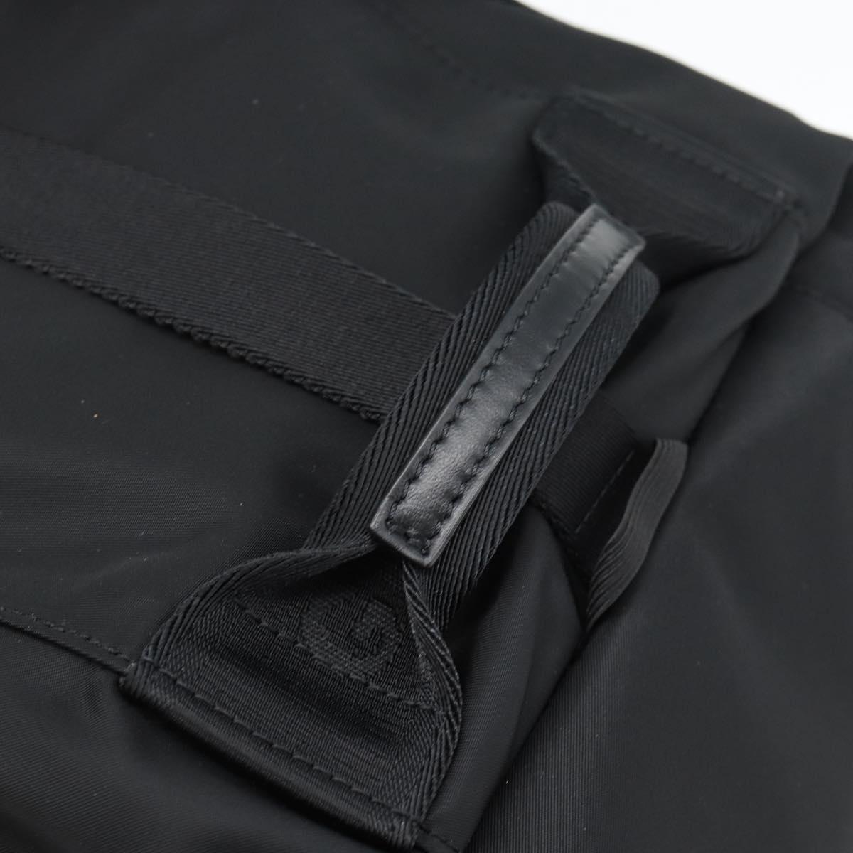 GIVENCHY G Zip Backpack Nylon Black Silver Auth ka4379M