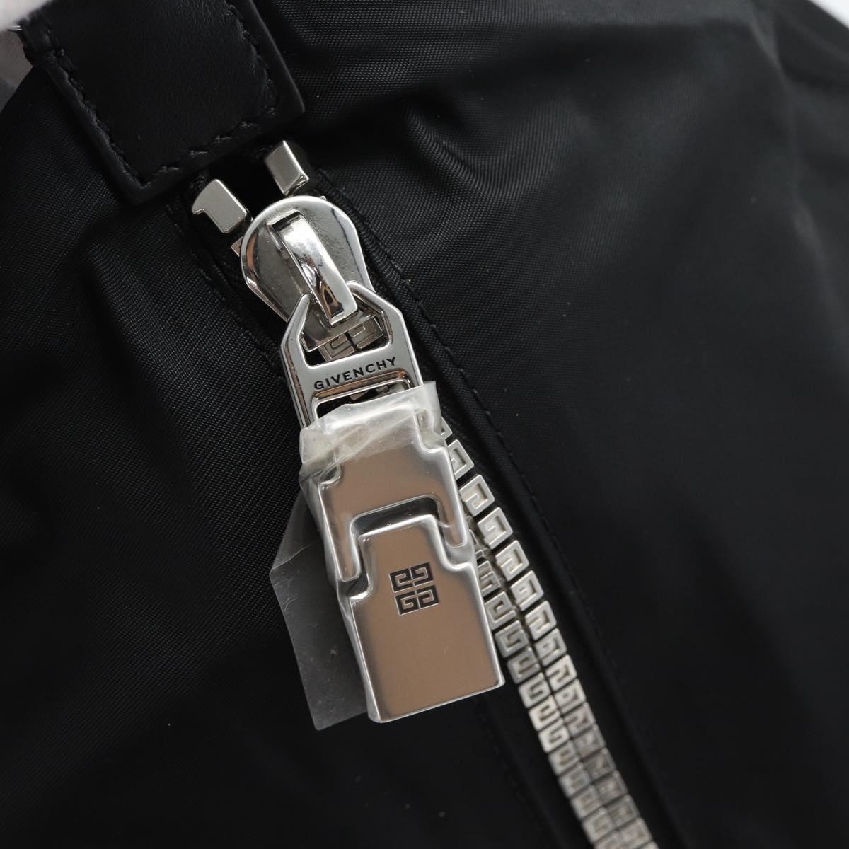 GIVENCHY G Zip Backpack Nylon Black Silver Auth ka4379M