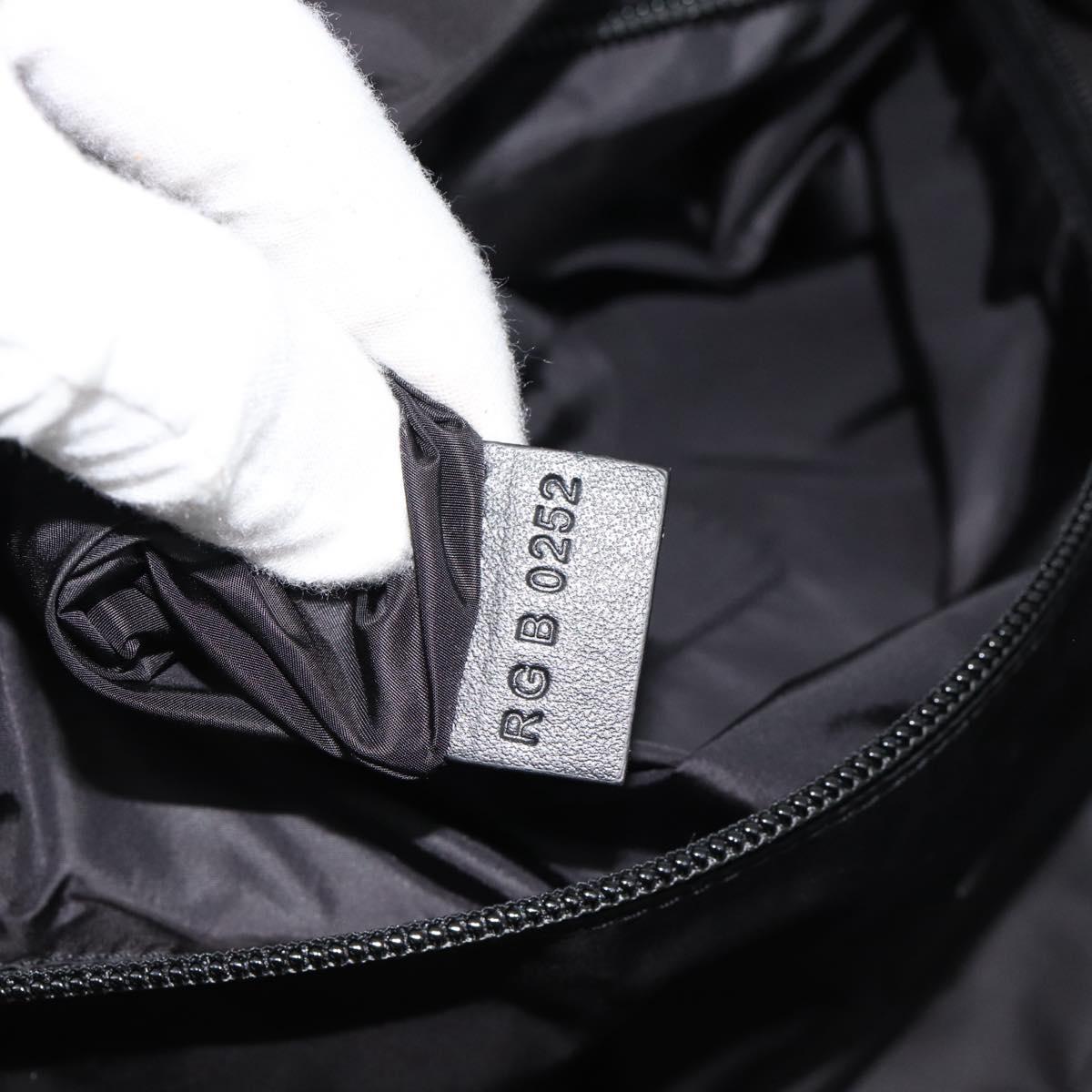 GIVENCHY G Zip Backpack Nylon Black Silver Auth ka4379M